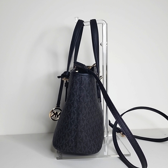 Michael Kors Jet Set Travel Extra-Small Logo Top-Zip Tote Bag - Picture 2 of 15